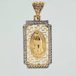 Dije Virgen De Guadalupe 3.2gr / 1 1/4 in / Dos Oros Amarillo Blanco 18K %