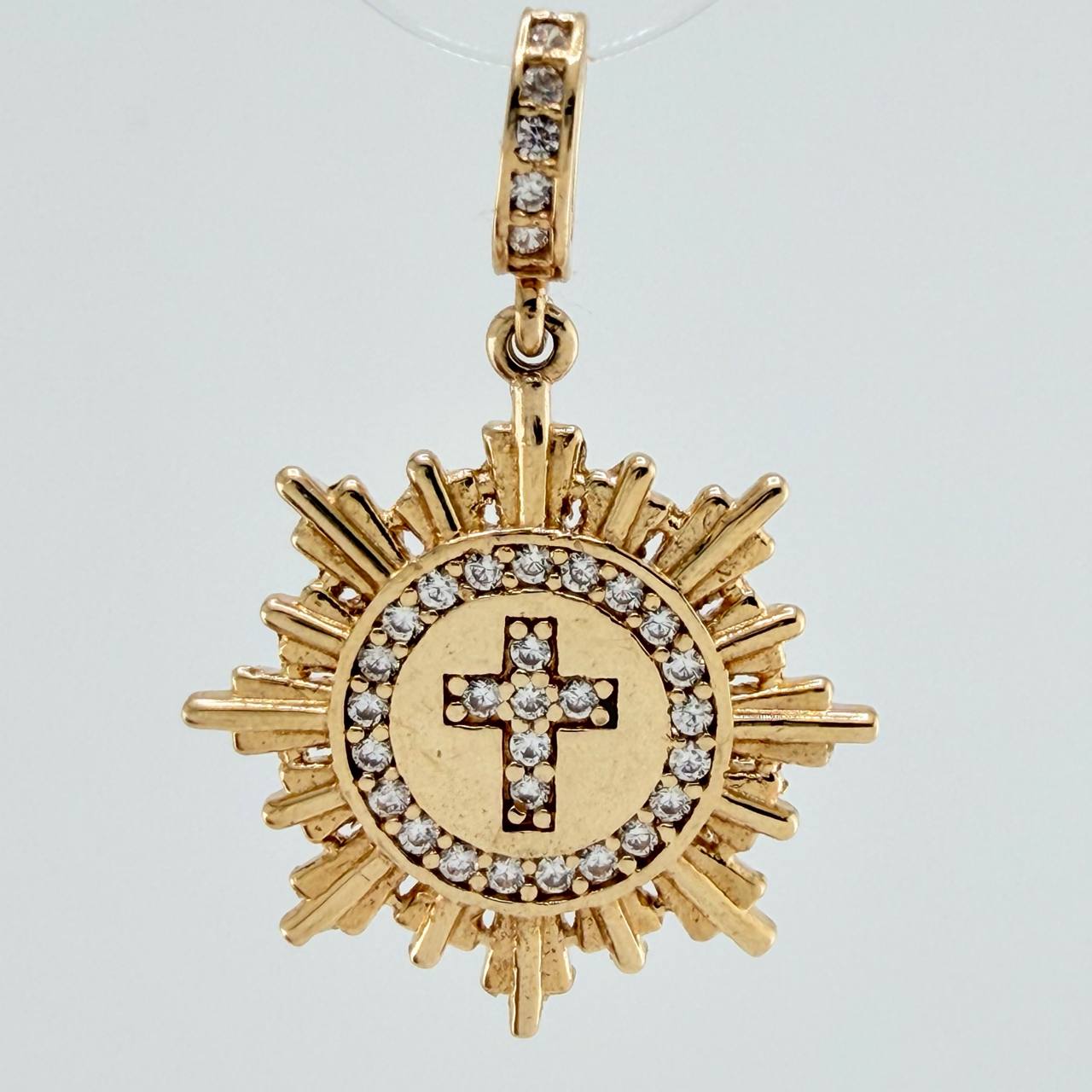 Cross Fragment Pendant 2.45gr / 1 in / Yellow Gold 18K %