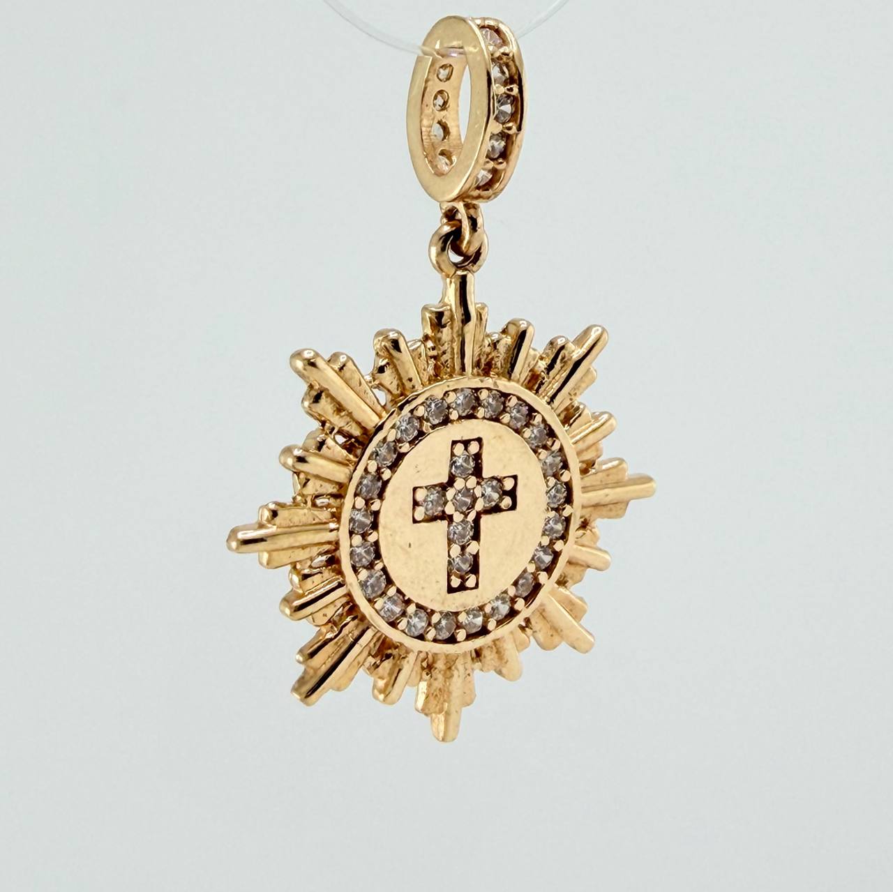 Cross Fragment Pendant 2.45gr / 1 in / Yellow Gold 18K %