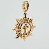 Cross Fragment Pendant 2.45gr / 1 in / Yellow Gold 18K %
