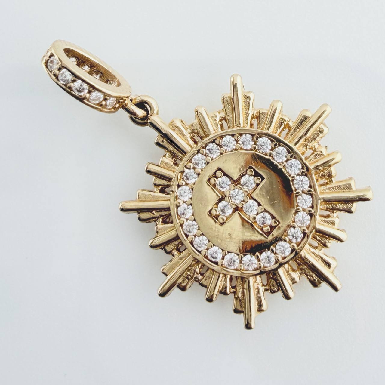 Cross Fragment Pendant 2.45gr / 1 in / Yellow Gold 18K %