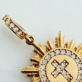 Cross Fragment Pendant 2.45gr / 1 in / Yellow Gold 18K %