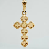 Clover Cross Pendant 2.5gr / 1 1/2 in / Spanish National Yellow Gold 18K %