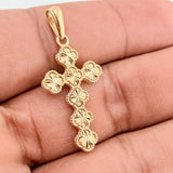 Clover Cross Pendant 2.5gr / 1 1/2 in / Spanish National Yellow Gold 18K %