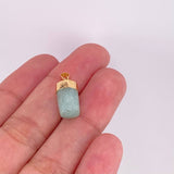 Pendant Rough Emerald 1.9g / 3/4 in Yellow Gold 18K