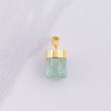 Pendant Rough Emerald 2g / 3/4 in Yellow Gold 18K