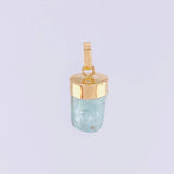 Pendant Rough Emerald 2g / 3/4 in Yellow Gold 18K