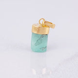 Pendant Rough Emerald 1.25g / 3/4 in 18K Yellow Gold