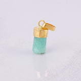 Pendant Rough Emerald 0.8g / 3/4 in 18K Yellow Gold