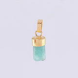 Pendant Rough Emerald 0.8g / 3/4 in 18K Yellow Gold