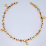 Tobillera GC 7.2gr / 10 1/4 in / 4.53mm Tres Oros 18K $