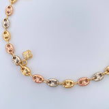 Tobillera GC 7.2gr / 10 1/4 in / 4.53mm Tres Oros 18K $