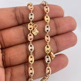Tobillera GC 7.2gr / 10 1/4 in / 4.53mm Tres Oros 18K $