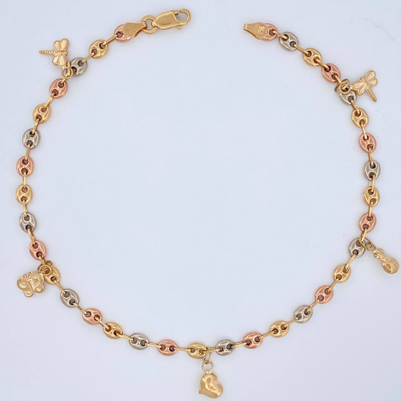 Tobillera GC 5.1gr / 10 in / 3.63mm Tres Oros 18K $