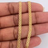 Cadena China 5.55gr / 23 1/2 in / 3.25mm Oro Amarillo +1 18K $
