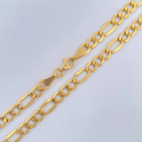 Cadena Figaro 8.6gr / 23 1/2 in / 4.39mm Oro Amarillo +1 18K $