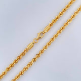 Rope Chain 7.85gr / 23 1/2 in / 2.94mm Yellow Gold +3 18K $