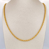 Rope Chain 7.85gr / 23 1/2 in / 2.94mm Yellow Gold +3 18K $