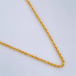 Rope Chain 2.4gr / 23 1/2 in / 1.85mm Yellow Gold +3 18K $