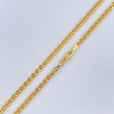 Cadena Escalera Volga 8.1gr / 23 3/4 in / 2.88mm Oro Amarillo +3 18K $