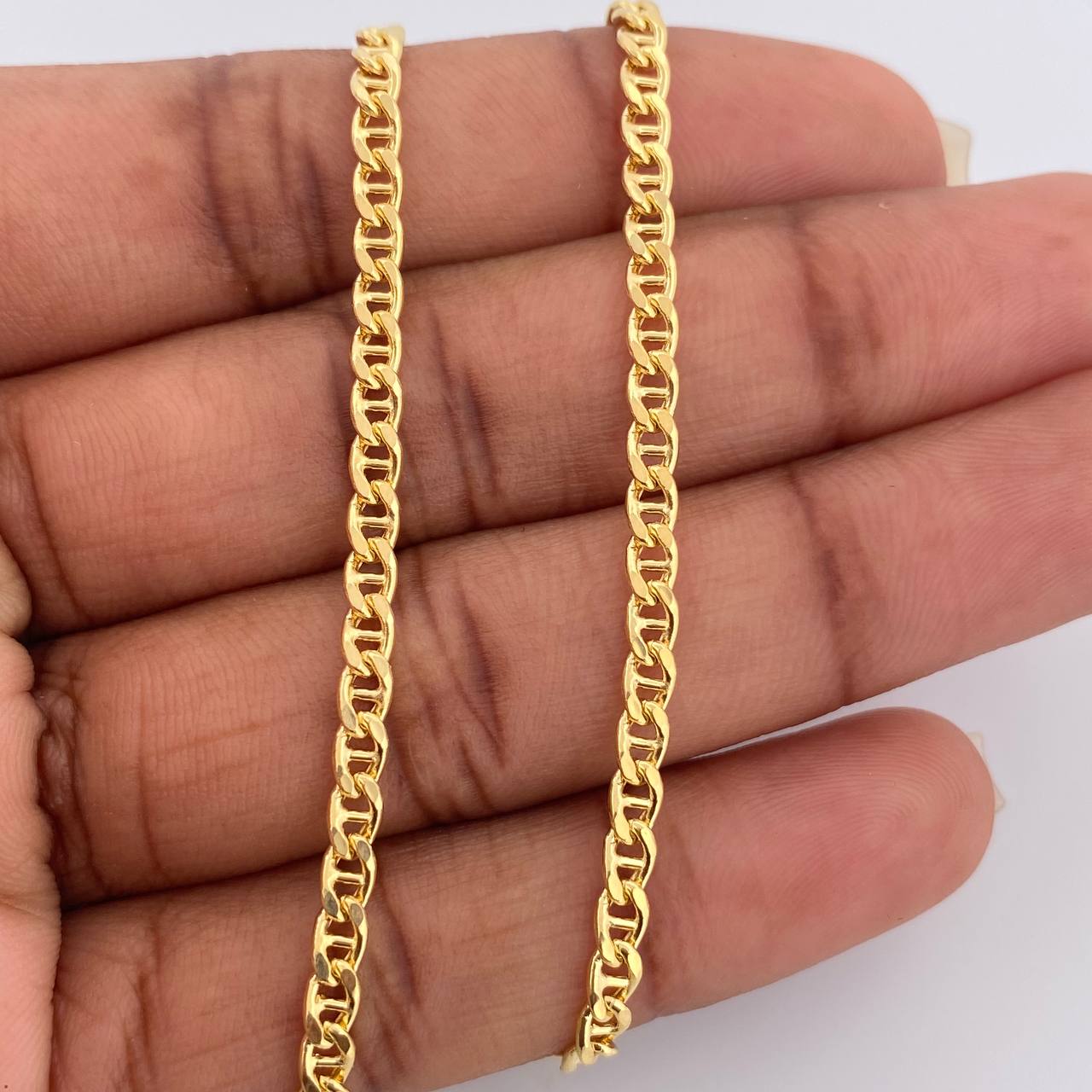 Cadena Escalera Volga 8.1gr / 23 3/4 in / 2.88mm Oro Amarillo +3 18K $