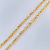 Cadena Lazo 4.8gr / 23 1/2 in / 2.1mm Oro Amarillo +3 18K &