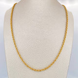 Cadena Lazo 4.9gr / 60cm / 2.6mm Oro Amarillo +3 18K $