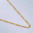 Cadena Figaro 1.05gr / 17 3/4 in / 1.35mm Oro Amarillo +1 18K $