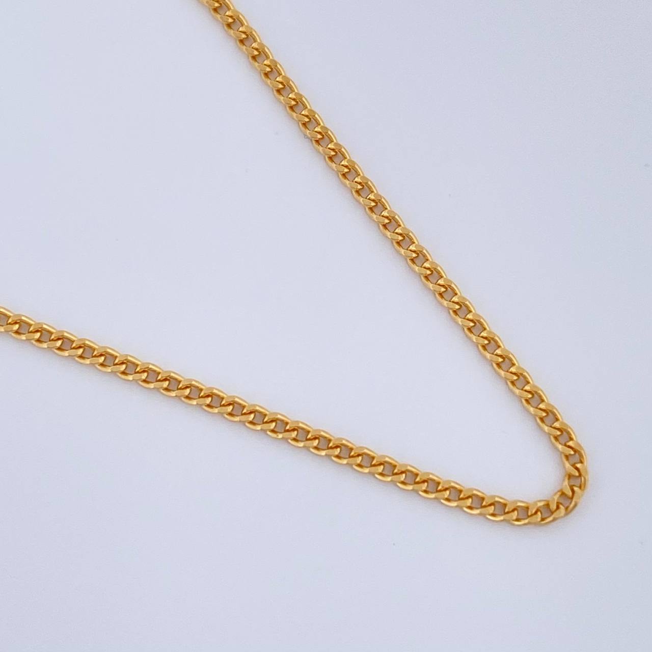 Mini Cuban Links 4.55gr / 23 3/4 in / 1.23mm Yellow Gold +1 18K $