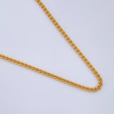 Cadena Mini Cubana 2.6gr / 19 3/4 in / 0.98mm Oro Amarillo +1 18K $