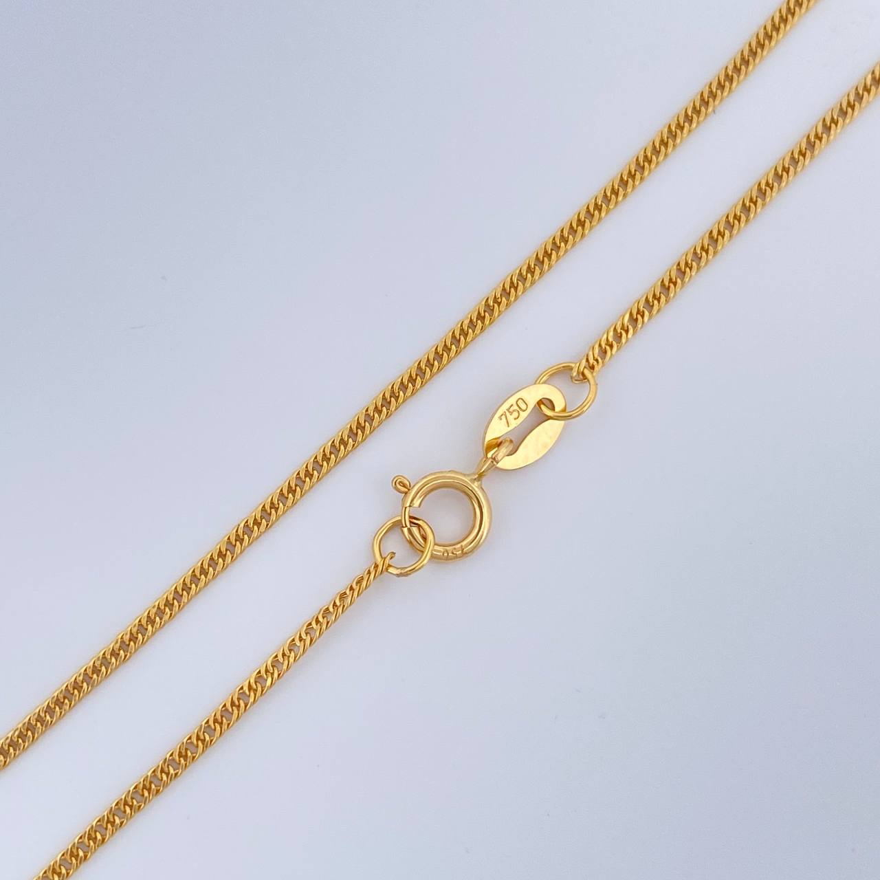 Cadena Cubana Reticulada 1.1gr / 18 in / 1.11mm Oro Amarillo +3 18K $