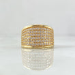 Infinite Churumbela Ring 7.15gr / Size 6 3/4 / White Zircons 18K Yellow Gold