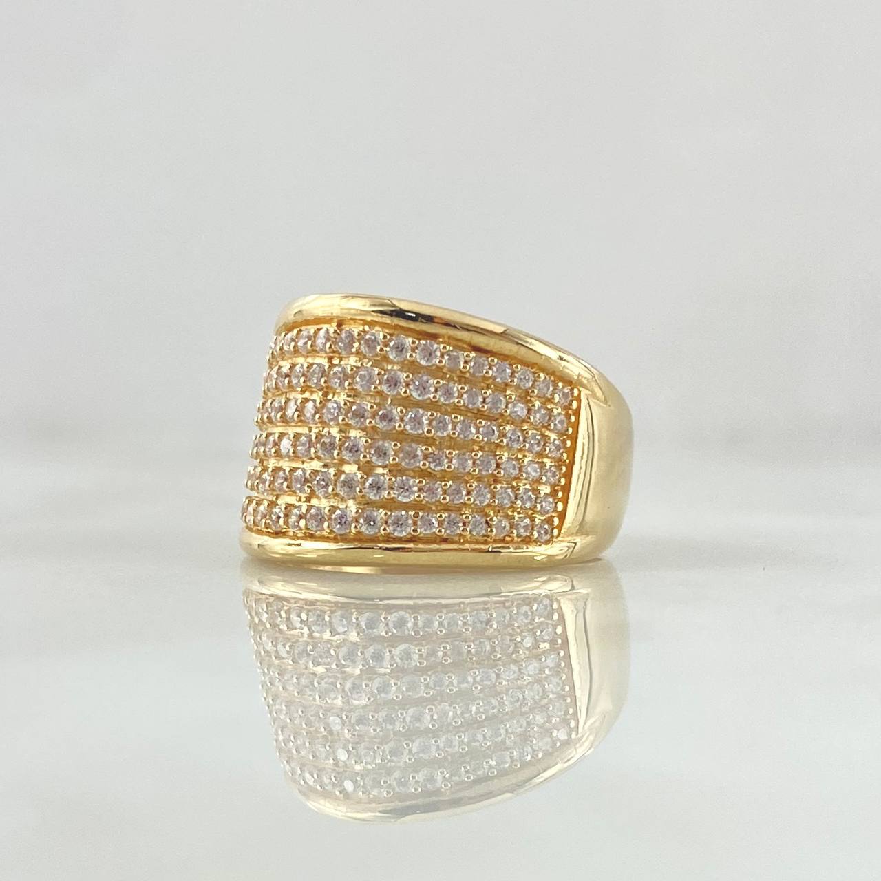 Infinite Churumbela Ring 7.15gr / Size 6 3/4 / White Zircons 18K Yellow Gold