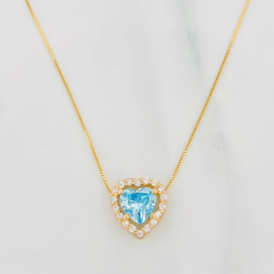 Venetian Chain Set + Moissanite Heart Pendant 1.02 cts / 2.55g / 20 in 18K Yellow Gold