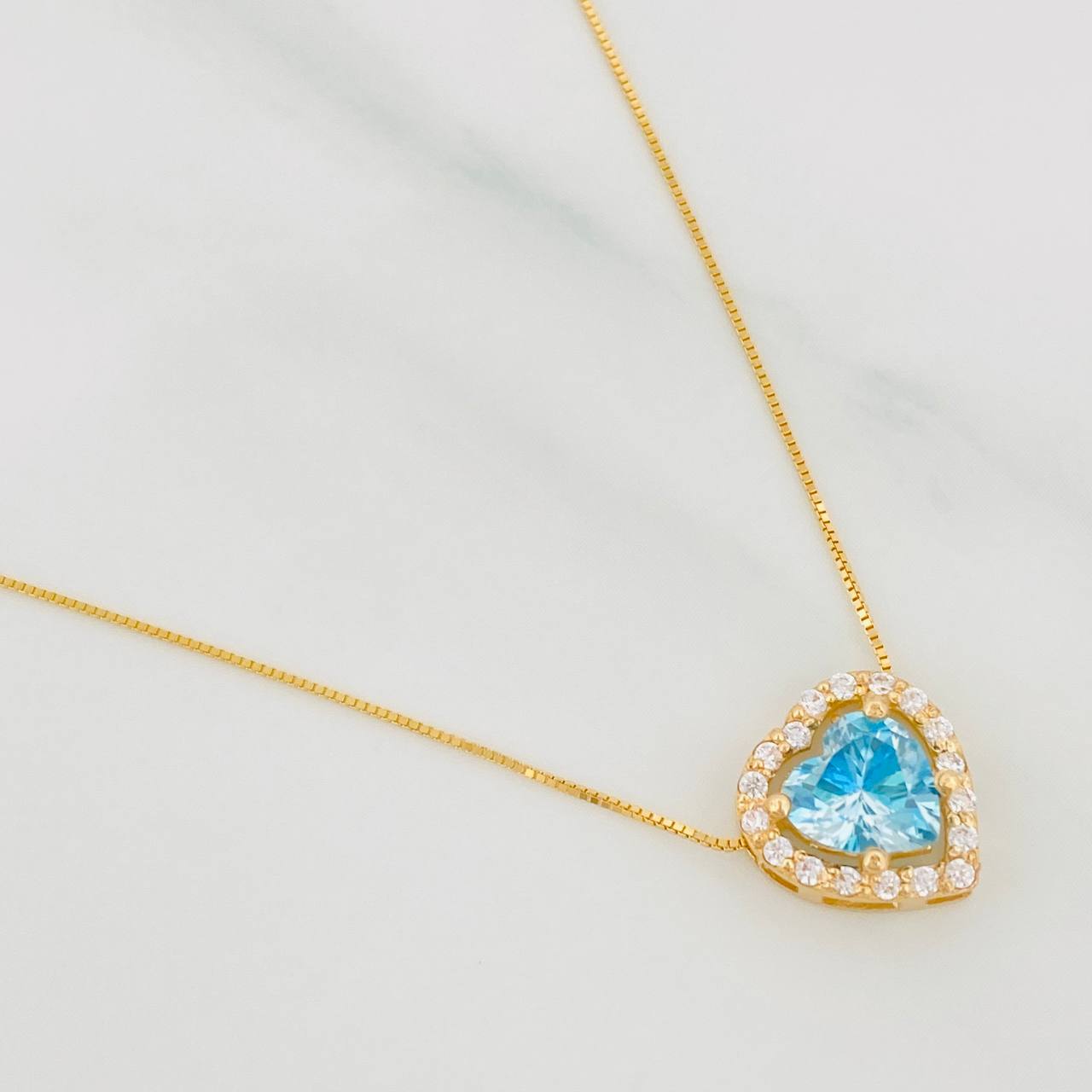 Venetian Chain Set + Moissanite Heart Pendant 1.02 cts / 2.55g / 20 in 18K Yellow Gold
