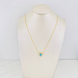 Set Cadena Veneciana + Dije Corazón Moisanitas 1.02 Qts / 2.6g / 20 in Oro Amarillo 18K