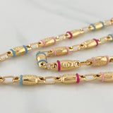 Rustic Screw Chain 12.05 g / 24 in / 4.35 mm 18K Yellow Gold