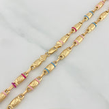 Rustic Screw Chain 12.05 g / 24 in / 4.35 mm 18K Yellow Gold