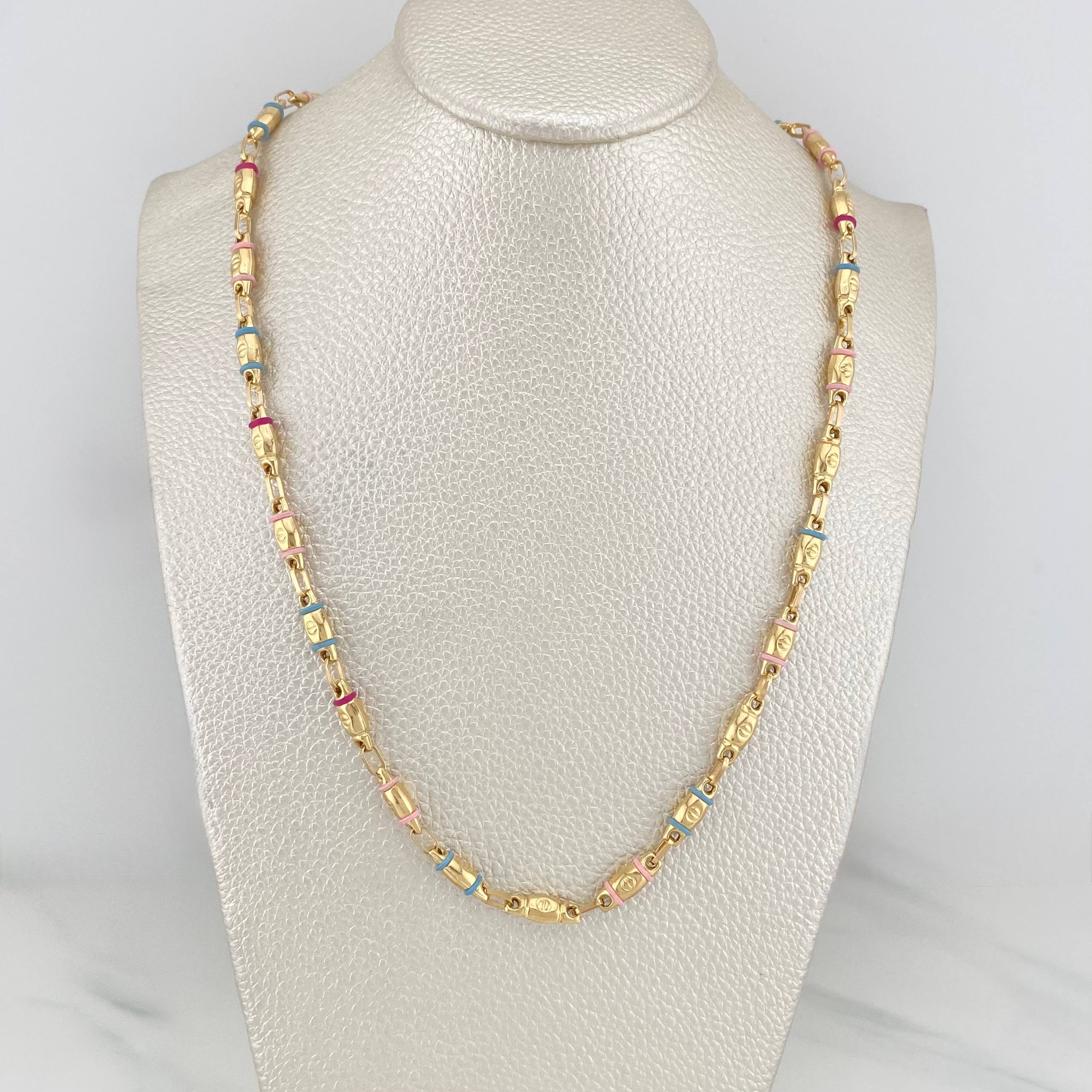 Rustic Screw Chain 12.05 g / 24 in / 4.35 mm 18K Yellow Gold