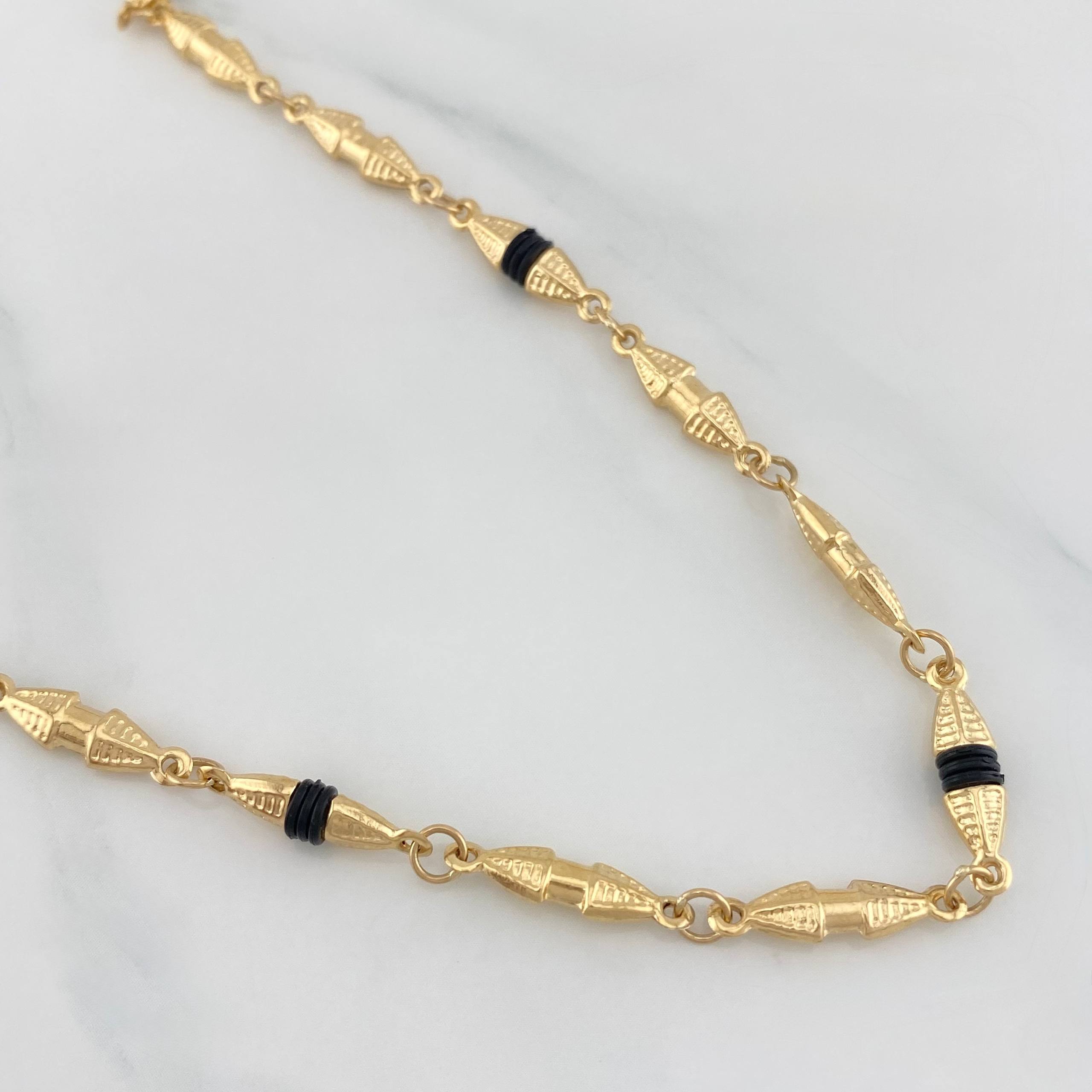 Cadena Rustica Dubai 10.5 g / 24 3/4 in / 3.7 mm Oro Amarillo 18K