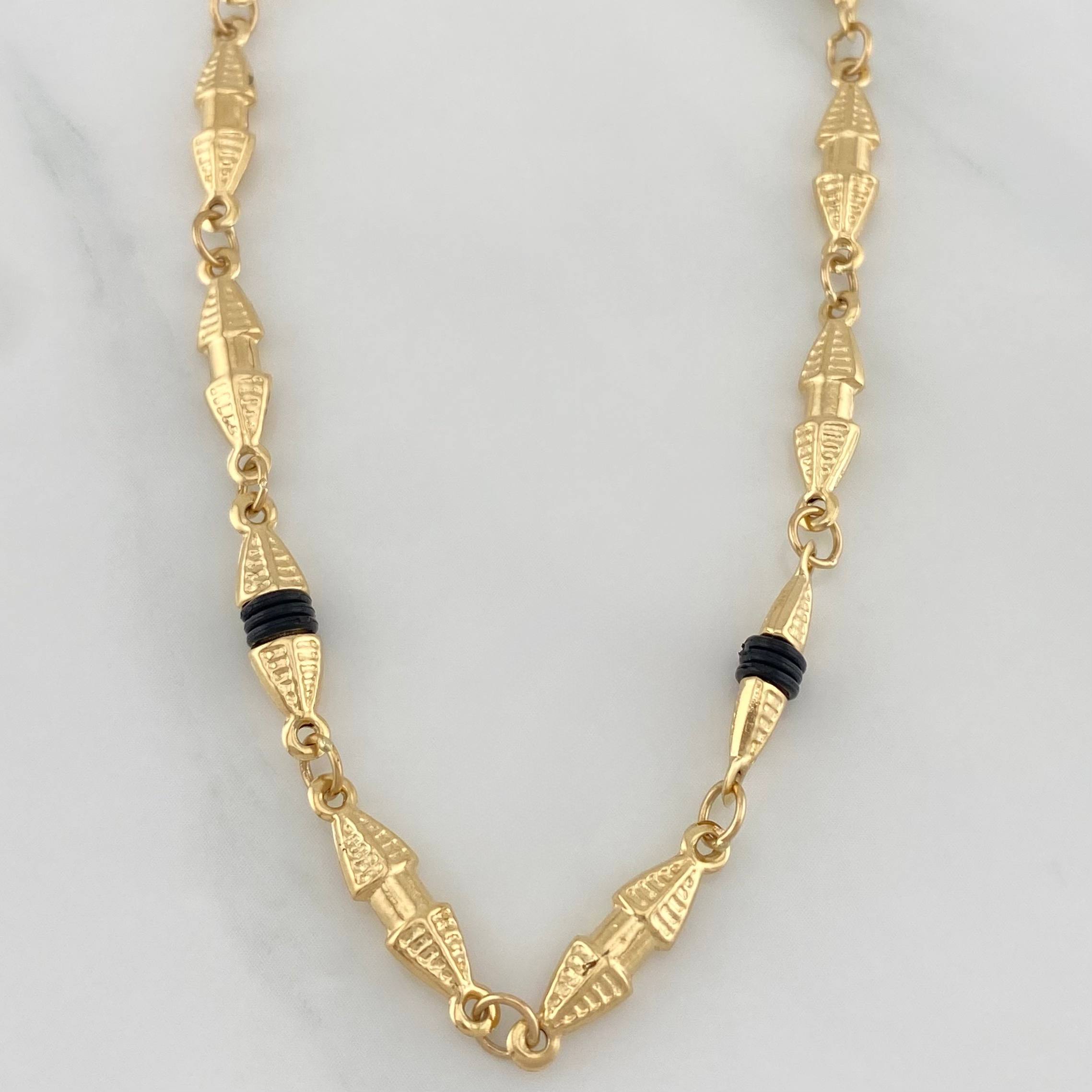Cadena Rustica Dubai 10.5 g / 24 3/4 in / 3.7 mm Oro Amarillo 18K