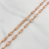 Rustic Screw Chain 8.7 g / 20 1/4 in / 3.95 mm 18K Rose Gold