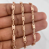Rustic Screw Chain 8.7 g / 20 1/4 in / 3.95 mm 18K Rose Gold