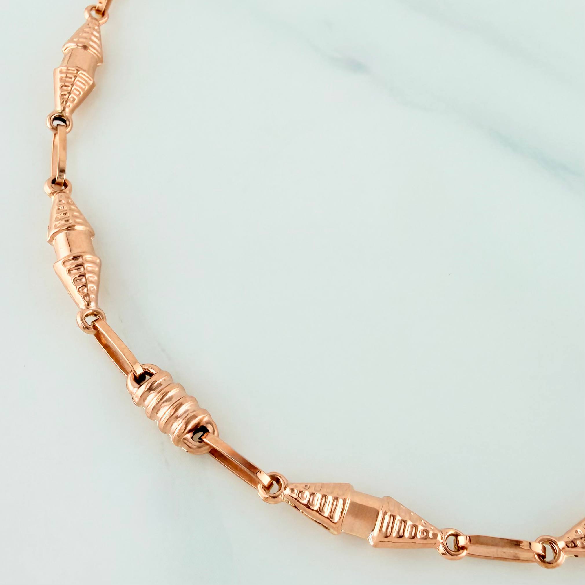 Pulso Rustico Dubai 3.45 g / 8 1/4 in / 1.55 mm Oro Rosa 18K