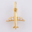Dije Avion 0.9gr / 3/4 in / Oro Amarillo 18K