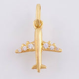Dije Avion 0.9gr / 3/4 in / Oro Amarillo 18K