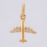 Dije Avion 0.9gr / 3/4 in / Oro Amarillo 18K