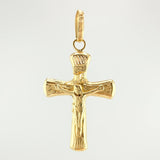 Dije Cruz Cristo 1.35gr / 1 1/2 in / Oro Amarillo 18K
