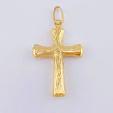 Dije Cruz Cristo 1.35gr / 1 1/2 in / Oro Amarillo 18K