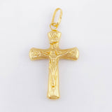 Dije Cruz Cristo 1.35gr / 1 1/2 in / Oro Amarillo 18K